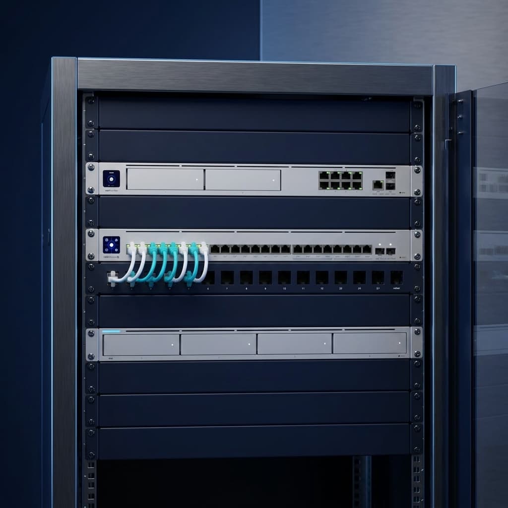 Server racks and structured cabling